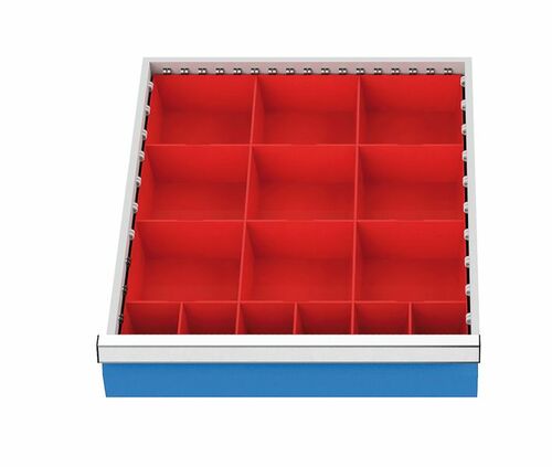 Schubladeneinsatz Kleinteilek�sten 450x525 mm BLH 100 mm