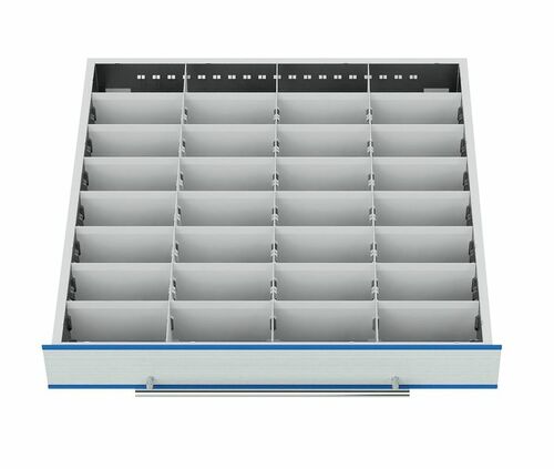 Schubladeneinsatz Metalleinteilung TSM-Schrank 600x600 mm