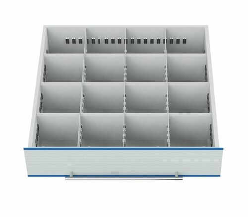 Schubladeneinsatz Metalleinteilung TSM-Schrank 600x600 mm