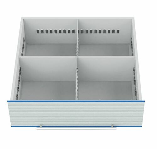 Schubladeneinsatz Metalleinteilung TSM-Schrank 600x600 mm