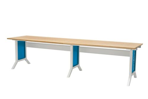Workline Arbeitstisch, Klemmfeststellung B/T/H 3000x750x735-1100 mm