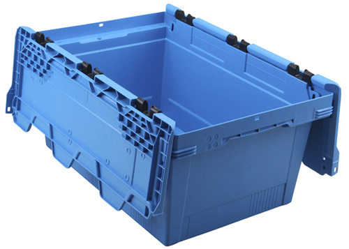 Transportbeh�lter mit Klappdeckel F400 Ship 273 HL 600x400x299, blau