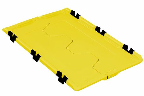 Klappdeckel F400 Top HL, gelb, f�r Transportbeh�lter