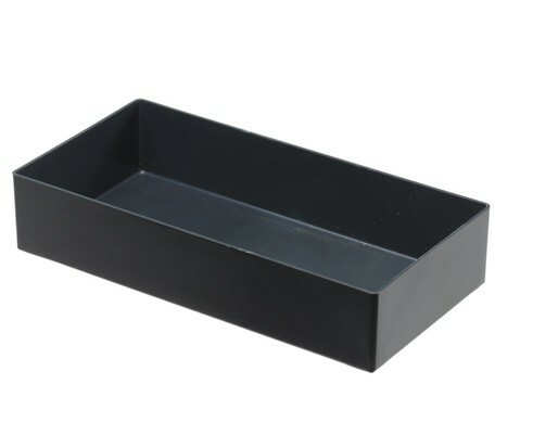 Einsatzbox aus PS, T/B/H 216x108x45 mm, grau (1 Stk.)