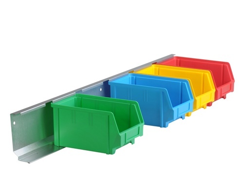 Metall-Wandschiene, glanzverzinkt f�r Sichtbox PS, Gr. 3