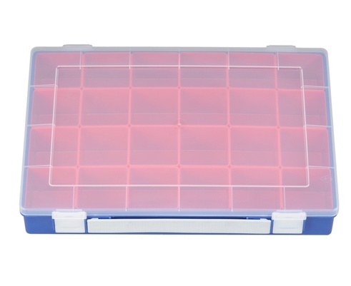 Sortimentskasten PP-Premium, 24 Einsatzboxen, blau, 6 Stk.