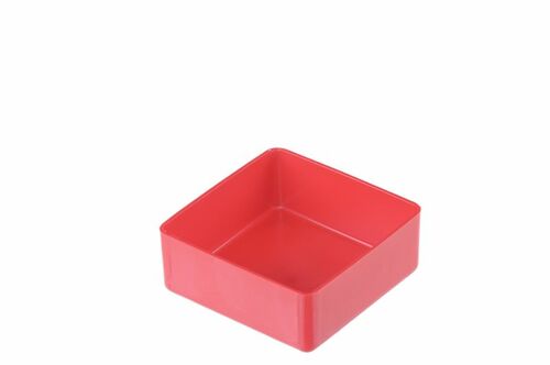 Einsatzbox aus PS, T/B/H 54x54x23 mm, rot (200 Stk.)