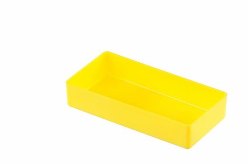 Einsatzbox aus PS, T/B/H 108x54x23 mm, gelb (100 Stk.)