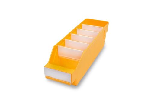 Lagerk�sten | Regalbox T/B/H 300x90x95 mm, gelb, 40 St�ck