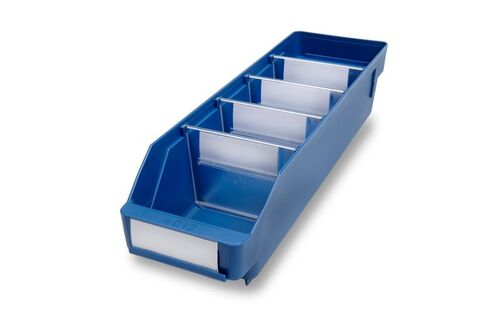 Lagerk�sten | Regalbox T/B/H 400x120x95 mm, blau, 30 St�ck