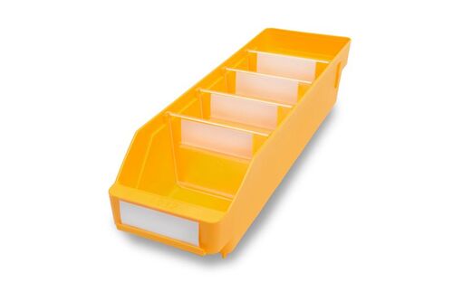Lagerk�sten | Regalbox T/B/H 400x120x95 mm, gelb, 30 St�ck