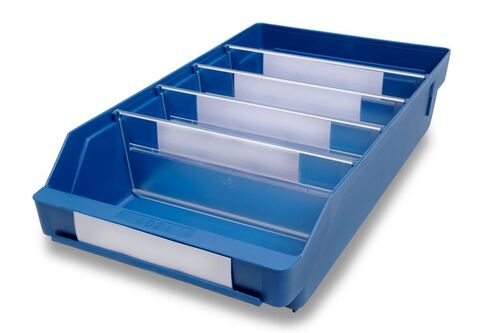 Lagerk�sten | Regalbox T/B/H 400x240x95 mm, blau, 15 St�ck