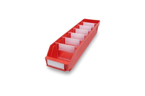Lagerk�sten | Regalbox T/B/H 500x120x95 mm, rot, 30 St�ck
