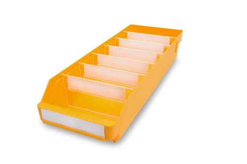 Lagerk�sten | Regalbox T/B/H 500x180x95 mm, gelb, 20 St�ck