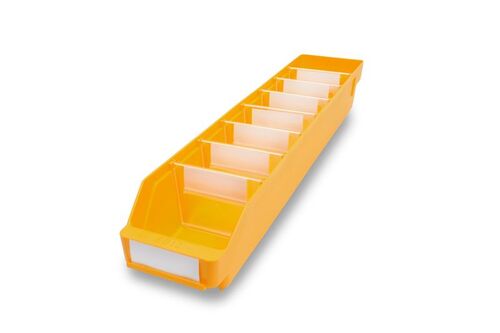 Lagerk�sten | Regalbox T/B/H 600x120x95 mm, gelb, 30 St�ck