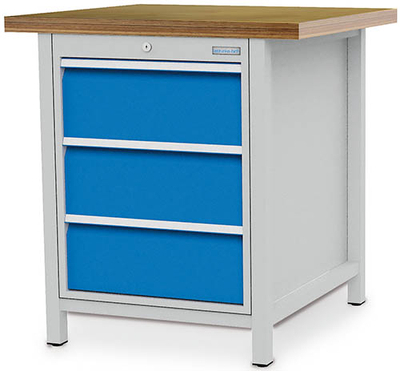 Werkbank | Kastenwerkbank 3 x Schublade B/T/H 810x750x959 mm