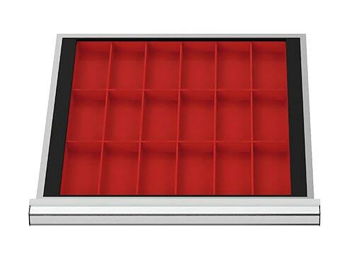 Schubladeneinsatz Kleinteilek�sten 500x450 mm BLH 100 mm