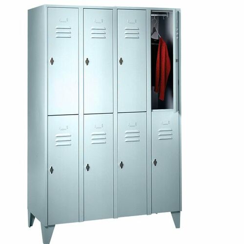 Garderobenschrank 4 Abteile, 8 F�cher, Abteilbreite 300 mm 