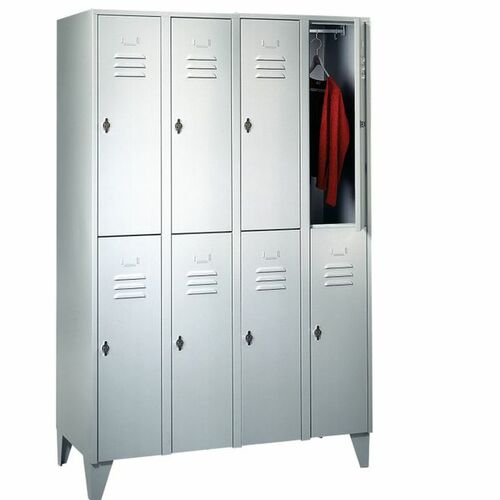 Garderobenschrank 4 Abteile, 8 F�cher, Abteilbreite 300 mm