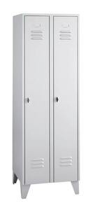 Garderobenschrank 2 Abteile, Abteilbreite 300 mm