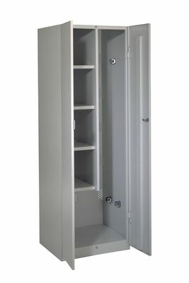 Putzschrank 2 Abteile, B/T/H 600x500x1800 mm