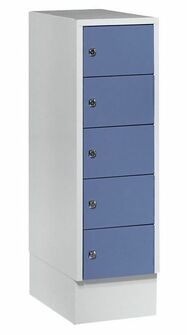 Schlie�fachschrank, 1 Abteil, 5 F�cher, Abteilbreite 300 mm 