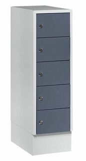 Schlie�fachschrank, 1 Abteil, 5 F�cher, Abteilbreite 300 mm 