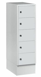 Schlie�fachschrank, 1 Abteil, 5 F�cher, Abteilbreite 300 mm