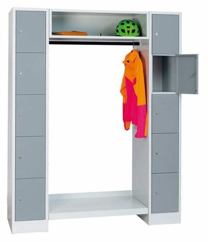 Offene Garderobe, 10 F�cher, Fachbreite 300 mm