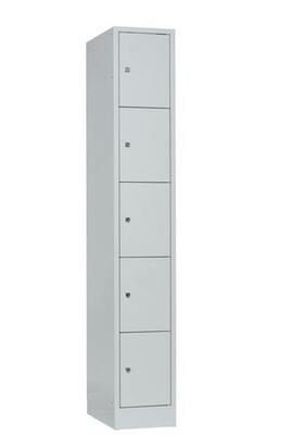 Schlie�fachschrank, 1 Abteil, 5 F�cher, Abteilbreite 350 mm