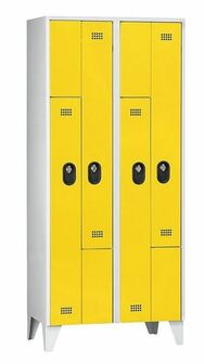 Z-Garderobenschrank, 4 Abteile, Abteilbreite 200/400 mm 