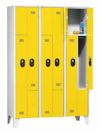 Z-Garderobenschrank, 6 Abteile, Abteilbreite 200/400 mm 