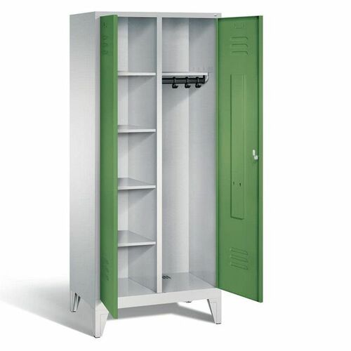 Garderobenschrank 2 Abteile, Abteilbreite 300 mm 