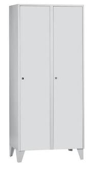 Garderobenschrank 2 Abteile, Abteilbreite 400 mm