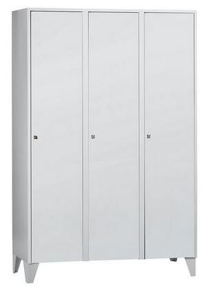 Garderobenschrank 3 Abteile, Abteilbreite 400 mm