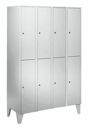 Garderobenschrank 4 Abteile, 8 F�cher, Abteilbreite 400 mm