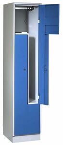Z-Garderobenschrank, 2 Abteile, Abteilbreite 200/400 mm 