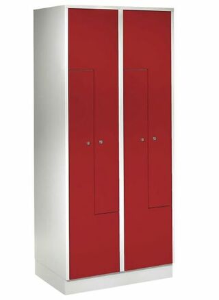Z-Garderobenschrank, 4 Abteile, Abteilbreite 200/400 mm 