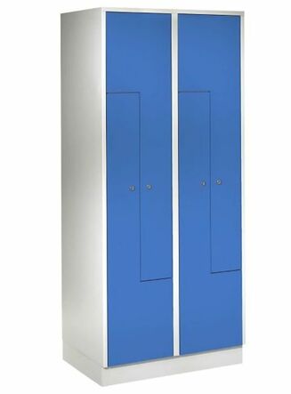 Z-Garderobenschrank, 4 Abteile, Abteilbreite 200/400 mm 