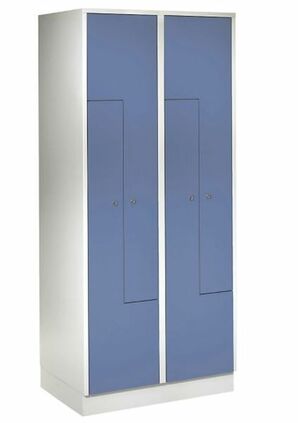 Z-Garderobenschrank, 4 Abteile, Abteilbreite 200/400 mm 