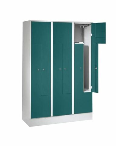 Z-Garderobenschrank 6 Abteile, Abteilbreite 200/400 mm 