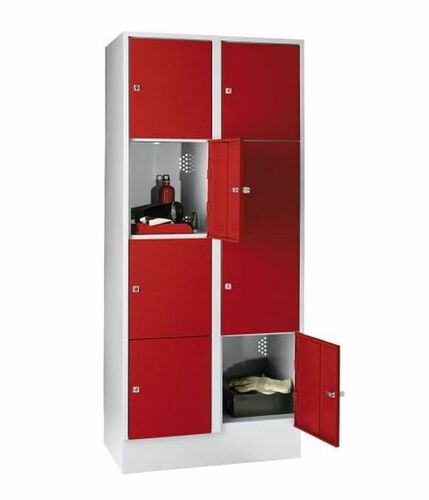 Schlie�fachschrank, 2 Abteile, 8 F�cher, Abteilbreite 400 mm 