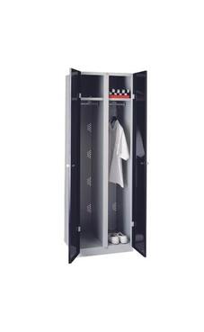 Garderobenschrank, 2 Abteile, B/H/T 600x1800x500 mm