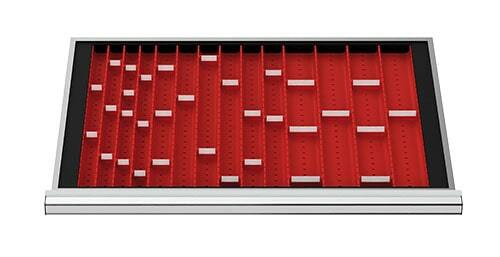 Schubladeneinsatz Muldenplatten 800x450 mm BLH 50 mm