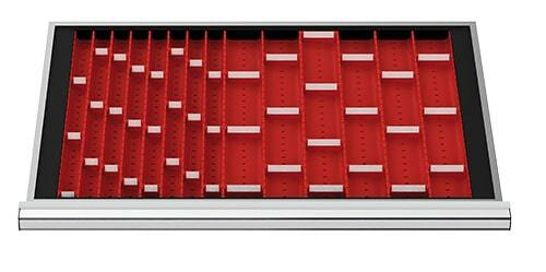 Schubladeneinsatz Muldenplatten 800x450 mm BLH 50 mm