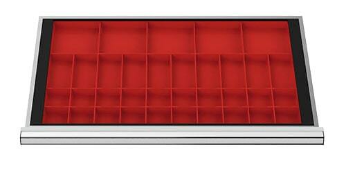 Schubladeneinsatz Kleinteilek�sten 800x450 mm BLH 50 mm