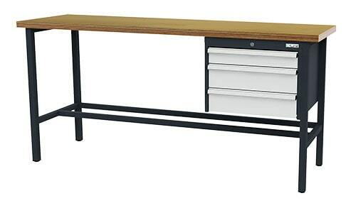 Arbeitstisch 3 x Schublade BxTxH 2000x600x960 mm