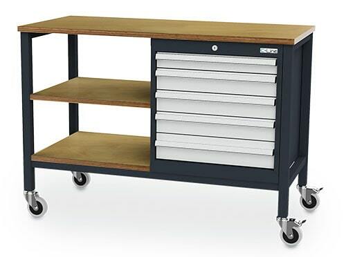 Mobile Werkbank 5 x Schublade 1300x600x960 mm