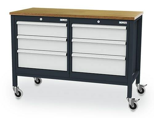 Mobile Werkbank 6 x Schublade 1300x600x960 mm