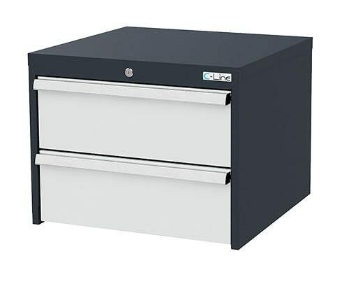 Schubladenblock f�r Werkbank 2 x Schublade BxTxH 600x575x480 mm